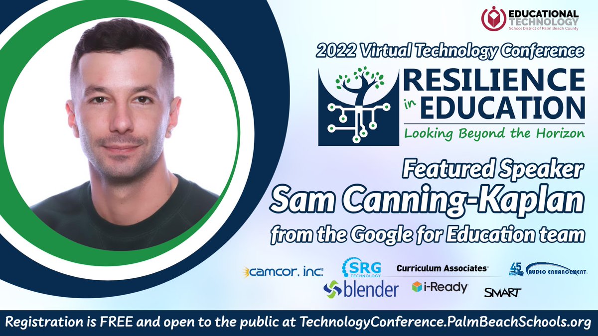 Educational Technology Team in Palm Beach County (@edtechpbc) on Twitter photo Join us at the #edtech #PBCTechConf on Oct. 14th for the inside scoop on Google Workspace for Edu! Sam Canning-Kaplan is BACK this year with tips, tricks, and updates directly from the <a href="/GoogleForEdu/">Google for Education</a> team. Registration is FREE and open to the public at bit.ly/2022TechConf Join us at the #edtech #PBCTechConf on Oct. 14th for the inside scoop on Google Workspace for Edu! Sam Canning-Kaplan is BACK this year with tips, tricks, and updates directly from the <a href="/GoogleForEdu/">Google for Education</a> team. Registration is FREE and open to the public at bit.ly/2022TechConf