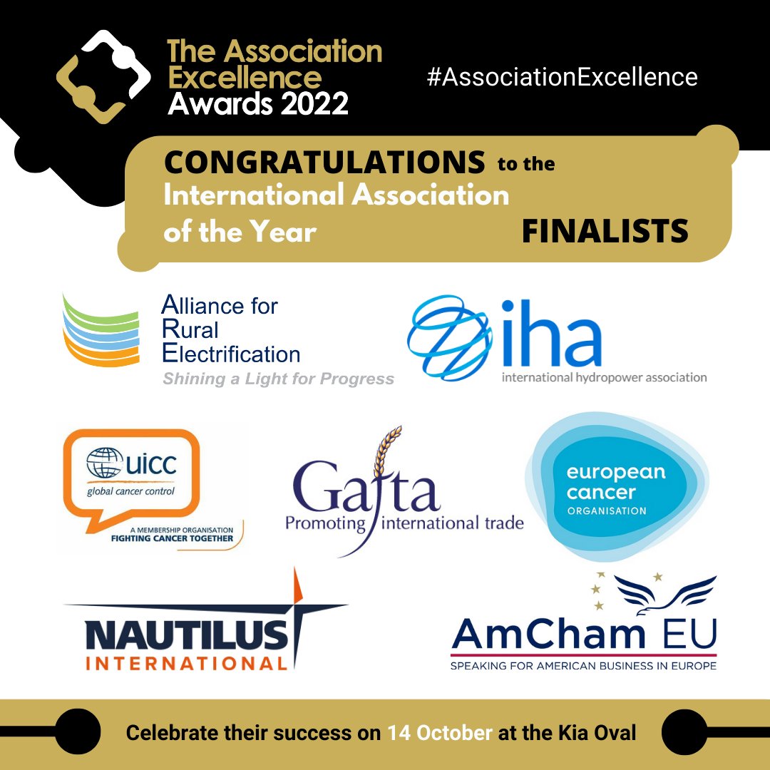 Congratulations to the finalists in the International Association of the Year category at the Association Excellence Awards. Good luck to you all! Find out who wins on 14th October🎉
➡️bit.ly/3bspQeI
#AssociationExcellence