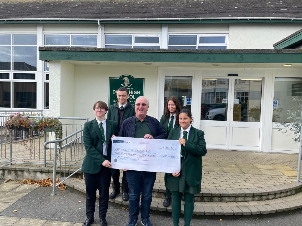 richardcic's tweet photo. Thank you to the pupils and staff at @DownHighSchool for welcoming me today, and for all of your hard work in raising money for @ChildreninXfire
Congratulations as well on obtaining your Bronze Compassionate Schools Award 👏👏
#CompassionateSchoolsAward #EducatingTheHeart https://t.co/yy75gPNcD2