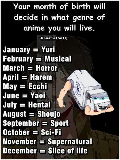 What you going?? Bonus points if you can name an anime with that genre