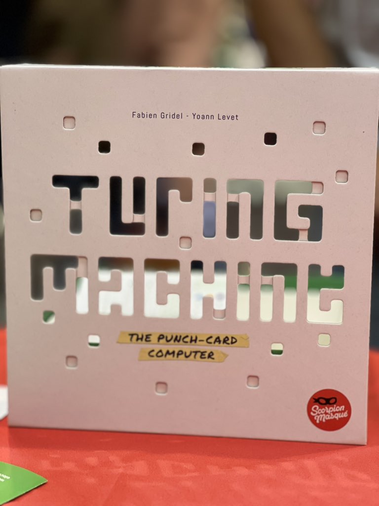 misterneil2908's tweet photo. La #teamgeeklette s’attaque à Turing Machine chez @Scorpionmasque #SPIEL22 #j2s https://t.co/TvS011U0P8