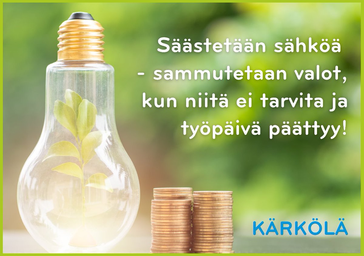 Kärkölän Kunta (@karkolankunta) on Twitter photo Meillä on hallinto mukana sähkön säästötalkoissa!
@AstettaAlemmas <a href="/Energiavirasto/">Energiavirasto</a> @kuntatyo2030
<a href="/PHliitto/">Päijät-Hämeen liitto</a> <a href="/Kuntaliitto/">Kuntaliitto | Kommunförbundet</a> <a href="/Kuntalehti/">Kuntalehti</a> <a href="/ESSonline/">ESS</a> Meillä on hallinto mukana sähkön säästötalkoissa!
@AstettaAlemmas <a href="/Energiavirasto/">Energiavirasto</a> @kuntatyo2030
<a href="/PHliitto/">Päijät-Hämeen liitto</a> <a href="/Kuntaliitto/">Kuntaliitto | Kommunförbundet</a> <a href="/Kuntalehti/">Kuntalehti</a> <a href="/ESSonline/">ESS</a>