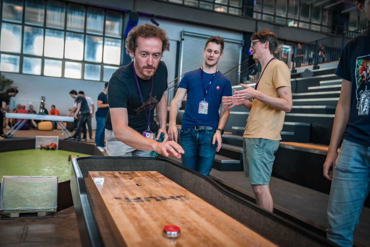 UbiDusseldorf's tweet photo. We love spending time in digital spaces as much as the next person – maybe even more. But having an “Away From Keyboard” day to hang, play and chat with our colleagues from @UbisoftMainz and @UbisoftBerlin sure was amazing too <3. https://t.co/usK8u9etac