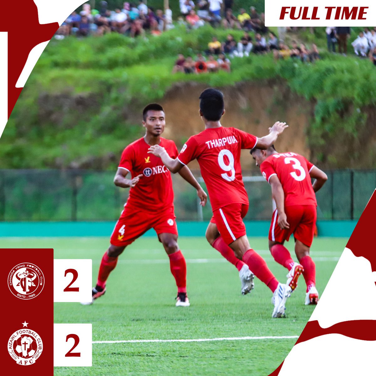 AizawlFC's tweet photo. Shared spoils with #ChhingaVengFC https://t.co/izeobSoMZN