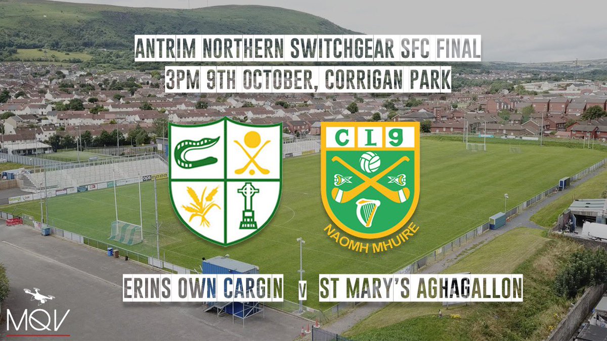 Antrim SFC Final it’s only live once!

This Sunday’s HUGE <a href="/NorthSwitchgear/">Northern Switchgear Ltd.</a> SFC Final 2022 between <a href="/Cargin_Gac/">Cargin CLG</a> v <a href="/aghagallongaa/">St Mary's GAC Aghagallon</a> will be streamed Live from Corrigan Park at 3pm

Join <a href="/JeromeQuinn/">Jerome Quinn</a> and Kieran McGourty by signing up to our service here now: page.inplayer.com/antrimgaa/