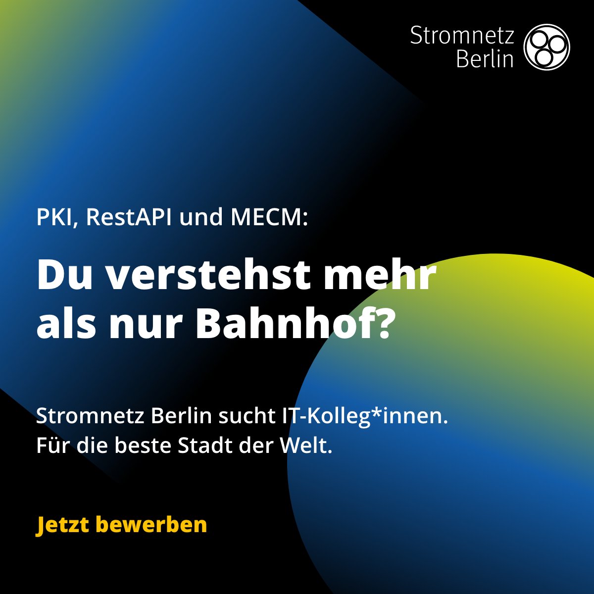StromnetzBln's tweet photo. Perfekt - spring auf &amp; bringe mit uns das Berliner #Stromnetz Richtung Zukunft! Denn gemeinsam mit deinen Kolleg*innen arbeitest du an dem Gelingen der Energie-, Wärme- &amp; #Mobilitätswende.

Erfahre mehr über deinen #jobinberlin: https://t.co/5rjTViJyqP

#energiewende #wärmewende https://t.co/1K6iEzDIEk