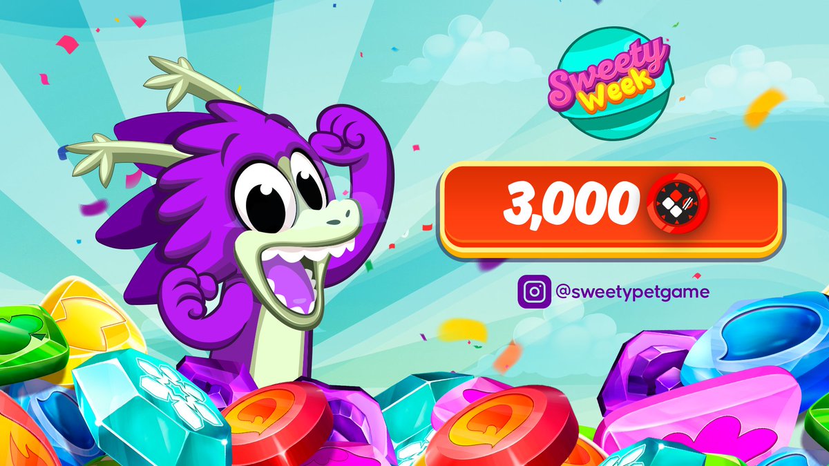 ClashOfPets's tweet photo. Welcome again to this sweeeety world! π
Today we feel generous, thatβs why we are giving away 3,000 $CYT! π₯³
So, what are you waiting for? Go and see our Instagram to win! π²
Instagram: https://t.co/173HqFBvzg
#SweetyWeek π https://t.co/xMQ2Ow4NN3