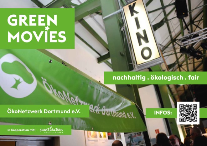 Veranstaltungstipp:
GREEN MOVIES – nachhaltig. ökologisch. fair.
Filmreihe vom ÖkoNetzwerk Dortmund im sweetSixteen Kino im Oktober
Im Wandel: Initiativen für ein besseres Klima
Film-Programm:
MORGEN GEHÖRT UNS -
EVERYTHING WILL CHANGE – 
DER WALDMACHER 
fairbleiben.com/2022/10/06/gre…
