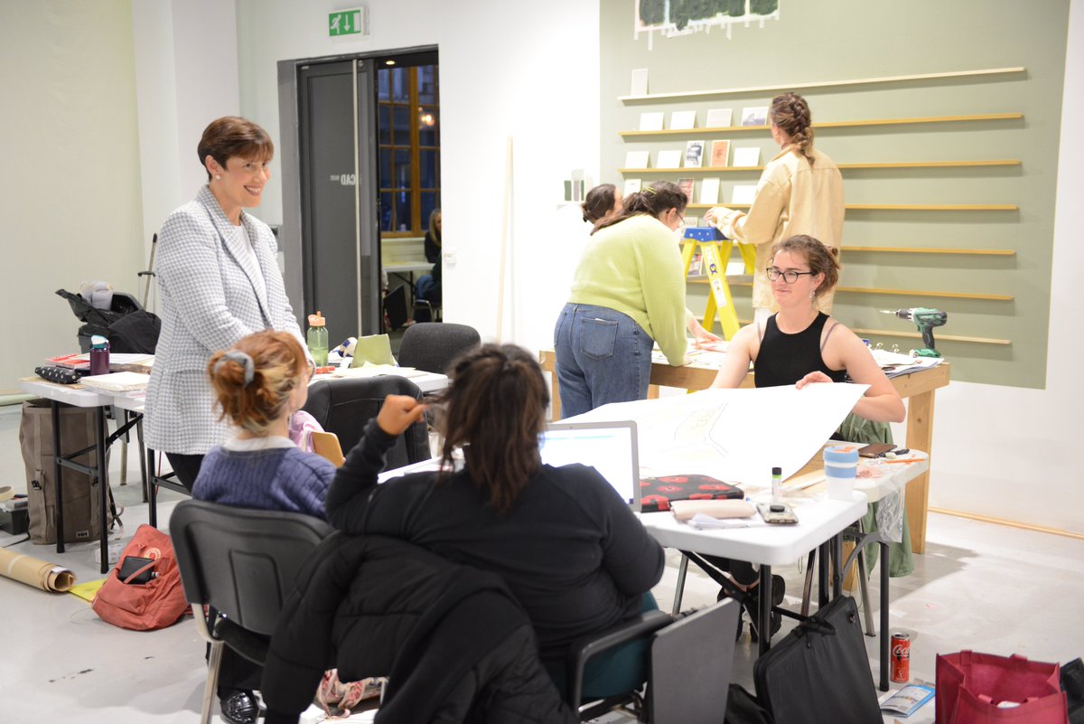 NCAD_Dublin's tweet photo. Thank you to everyone who joined us for the official launch of #TheChangeLab 2022 in @NCAD_Gallery on 23rd Sept for @CultureNightDub. 

Special thanks to Minister of Education, @NormaFoleyTD1 who gave generously of her time to engage and explore the work with the PME students. https://t.co/cUJDM5QB9z