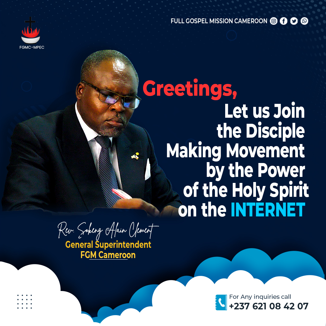 fgmcm_org's tweet photo. Full Gospel Mission Cameroon- Mission Du Plein Evangile au Cameroun.
The Disciple Making Movement
Le Mouvement De Faiseurs De Disciples
  
#DisciplesMM #MFDisciples #MPECameroun #FGMCameroun
#FGBNINFO #FullGospelMissionCameroon #MissionDuPleinEvangileAuCameroun https://t.co/wWx85JpW6V