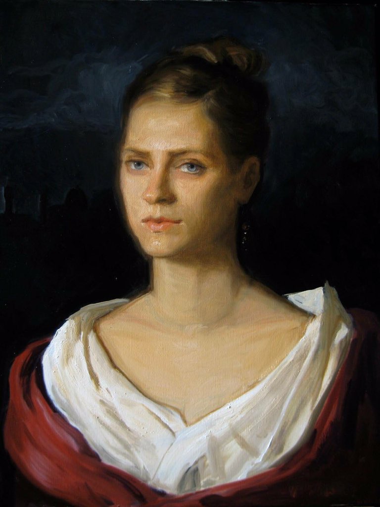 My painting “The Florentine.” #oilpainting #portraitpainting #classicart