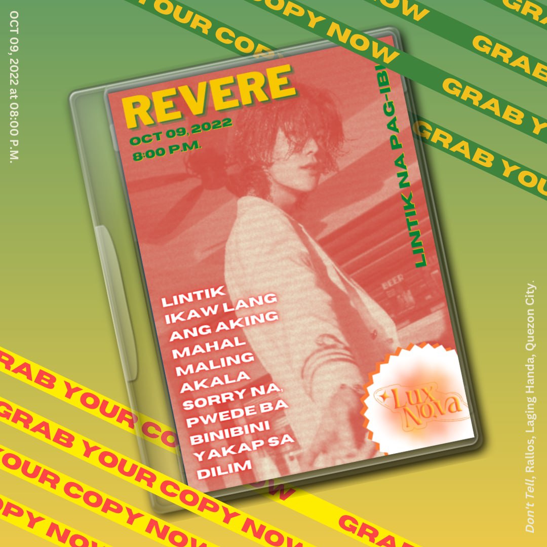 ㅤ                   
ㅤ                   
                   ────────────

            ❝    LINTIK NA PAG-IBIG    ❞
                           #REVERE
              OCT   O9  |  O8:OO   P.M.

                   ────────────  
ㅤ                   
ㅤ