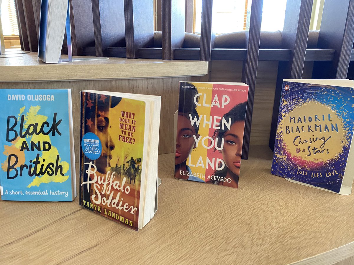 SCHSgdst's tweet photo. We are celebrating #BlackHistoryMonth and all our pupils enjoy the diverse titles in our library. However, we believe that Black History should be taught all year throughout the curriculum, just like books are for reading all year too. #TBH365 #blackhistoryisbritishhistory https://t.co/z9FQhZtlbU