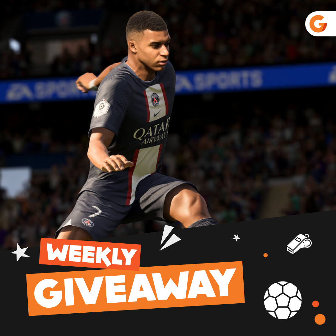 GAMIVOcom's tweet photo. ⚽ It's kick-off time! 
Join our new giveaway to return to the pitch in style and win one of three copies of FIFA 23❗ 

It's the last FIFA game from EA Sports, so you really don't want to miss this shot! 🎯
🤞 Good luck ->  https://t.co/SRSfu9ChIx https://t.co/b8MQwN8VlD