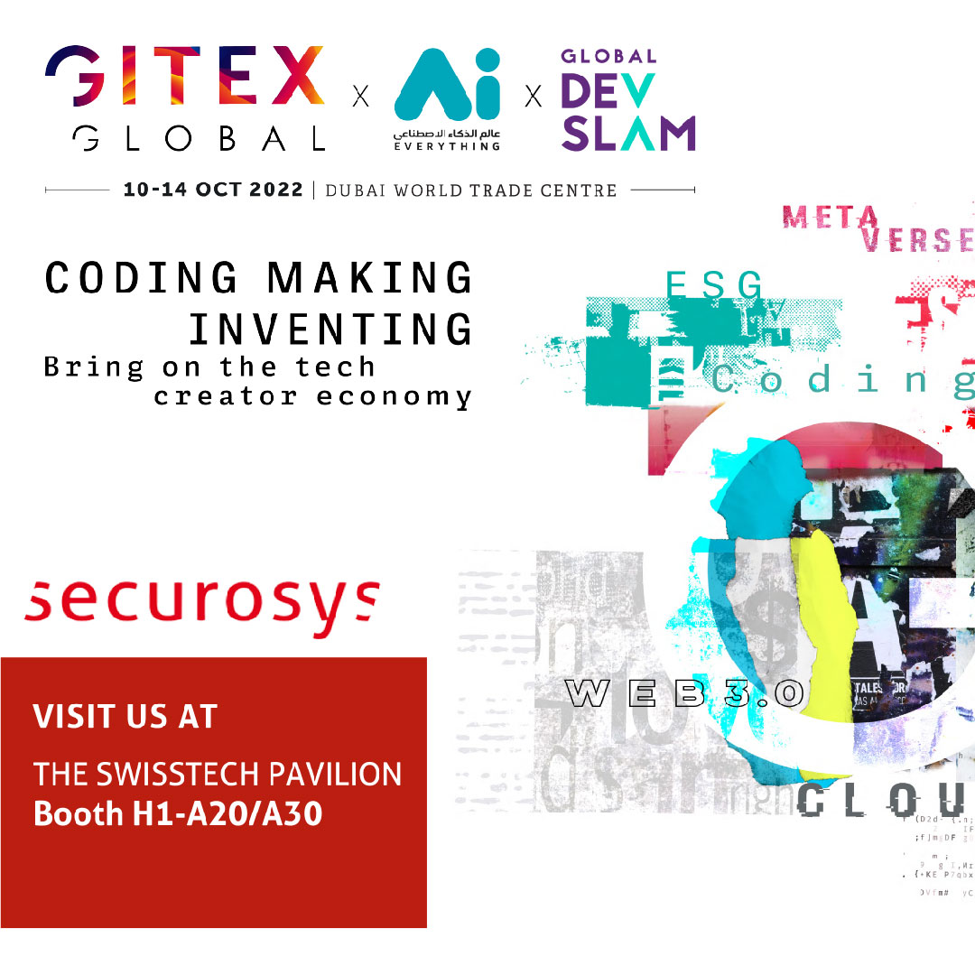 securosys (@securosys) on Twitter photo We will be back at <a href="/GITEX_GLOBAL/">GITEX GLOBAL</a> 2022 at the Dubai World Trade Centre. Visit us from October 10 to 14 at the Swisstech Pavilion - booth H1- A20/A30. We are looking forward to to meeting you.
Let us safely enter the next digital universe!
#GITEXGLOBAL #HSM #dataencryption We will be back at <a href="/GITEX_GLOBAL/">GITEX GLOBAL</a> 2022 at the Dubai World Trade Centre. Visit us from October 10 to 14 at the Swisstech Pavilion - booth H1- A20/A30. We are looking forward to to meeting you.
Let us safely enter the next digital universe!
#GITEXGLOBAL #HSM #dataencryption