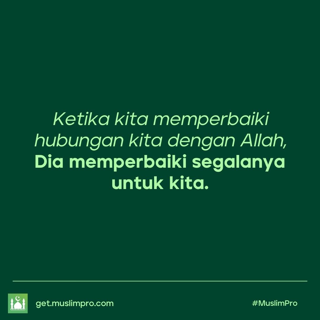 MuslimProID's tweet photo. Ada beribu cara untuk memperbaiki hubungan kita dengan Allah. Salah satunya adalah dengan tidak menunda-nunda salat.

#muslimpro #muslim #quoteoftheday #katamutiara #islami https://t.co/0geYVTWEZH
