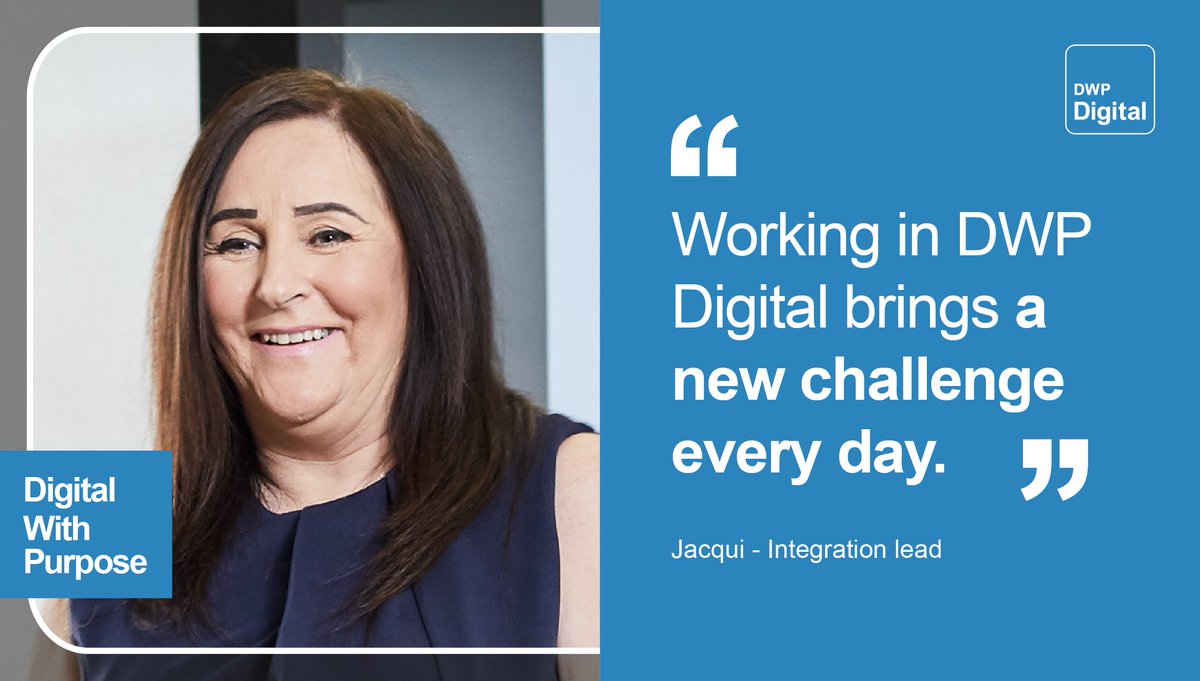 DWPDigital's tweet photo. “Working in DWP Digital brings a new challenge every day” 

 @JacquiLeggetter, #Integration Lead for DWP #Digital shares what it's like leading an #agile integration team and creating a multichannel experience

Check out Jacqui's #blog 👇

https://t.co/ug0C4HhbjJ

#DigitalBlog https://t.co/EHQszBcIUB