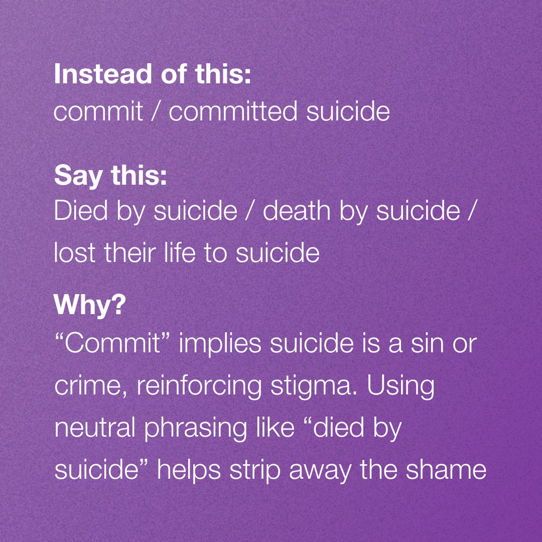 camhfoundation's tweet photo. The words we use when talking about mental illness matter. Look through this post for tips on choosing the right words when talking about mental health and mental illness, and share with family and friends to help change the conversation: https://t.co/SbPRuUPgLu.

#MIAW22 https://t.co/ZZR01XqMEa