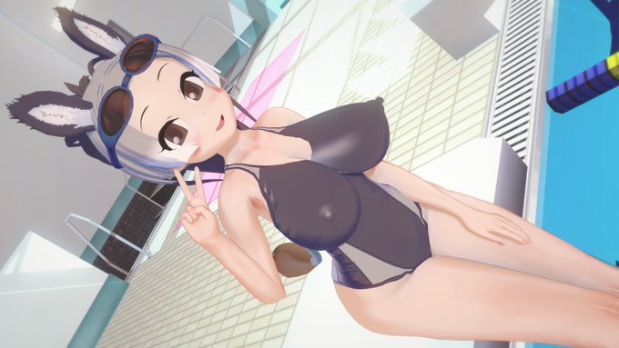 三つ目はロバです。 ゴーグルがずっと違う形に変わることを除けば、水着も異常なくよく出ます。 