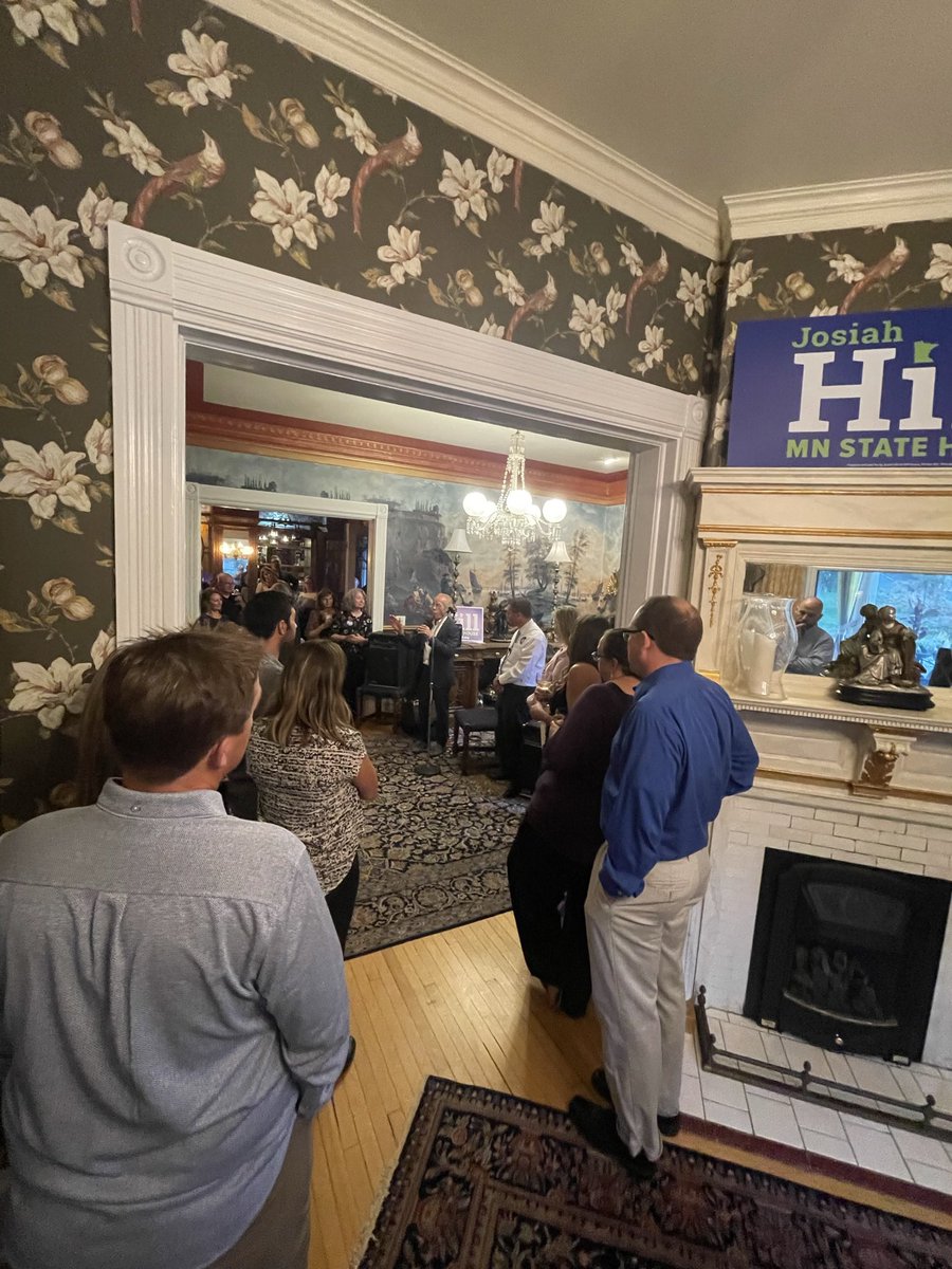 What a wonderful night to connect with voters! This race is not about who has the noisiest rhetoric, it’s about who is going to serve our communities best. Let’s lower the noise and political temperature and work towards an even brighter future here in Minnesota!