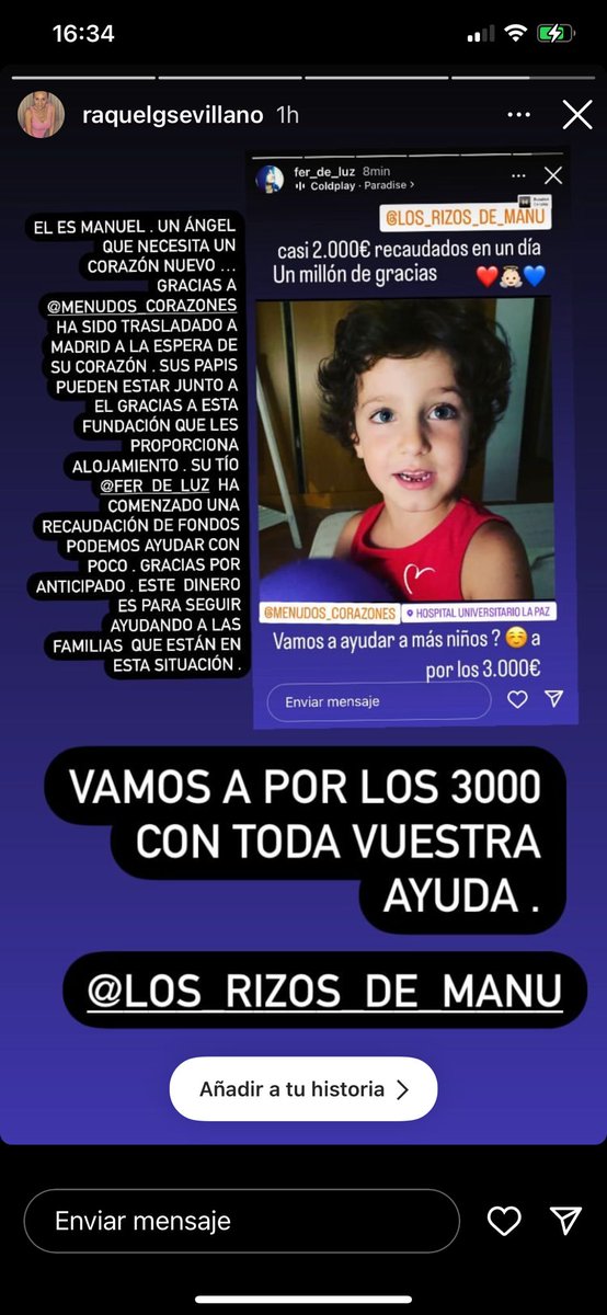 _Elena_Merino_'s tweet photo. Por una vez, no os voy a hablar de un demonio, sino de un ángel, de Manu. Tiene seis años y está esperando un trasplante de corazón. 👇 https://t.co/qecrMKIWg1
