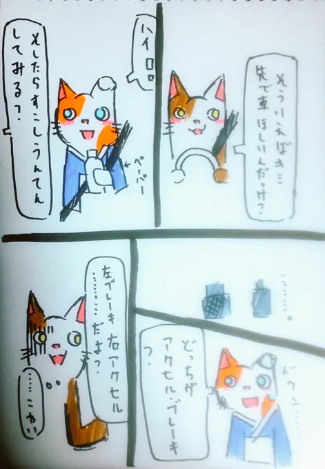 ペーパードライバーあるある  1

#イラスト #絵 #作品 #作品を見てくれてありがとう #ほっこり 
