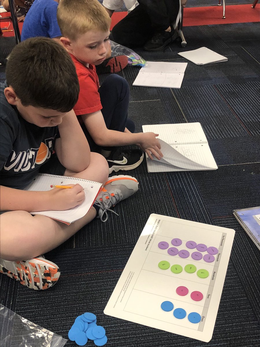 moore_uve's tweet photo. We have learned so much about subtraction across zeros. It is exciting to watch and listen to student’s conversations as they conference, compare, and come to consensus.  #UVEMDE https://t.co/3RETcn7Hft