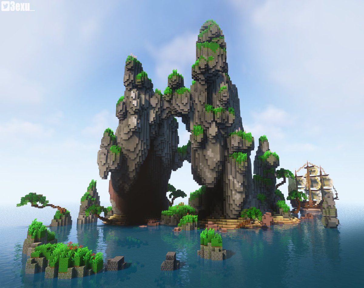 3exu_'s tweet photo. Summary of #Minecraft  terrains that I built in September!

Which one is your favourite and why? 👀

Personally, I like the first one the most! The basics of the composition make it look quite interesting: D

#minecraft建築コミュ  #Minecraftbuilds https://t.co/v9KSrl5Z5h