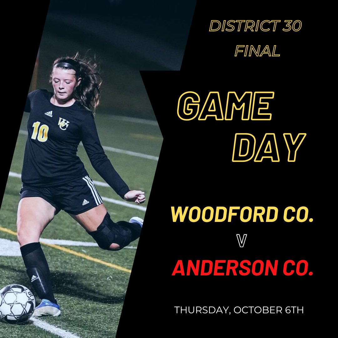 📢 GAME DAY 📢 | We host Anderson County in the District 30 final tonight. ⏰ at 8 pm | 📍 Falling Springs Community Stadium | 🎟️ purchases through GoFan. #hailwoodford