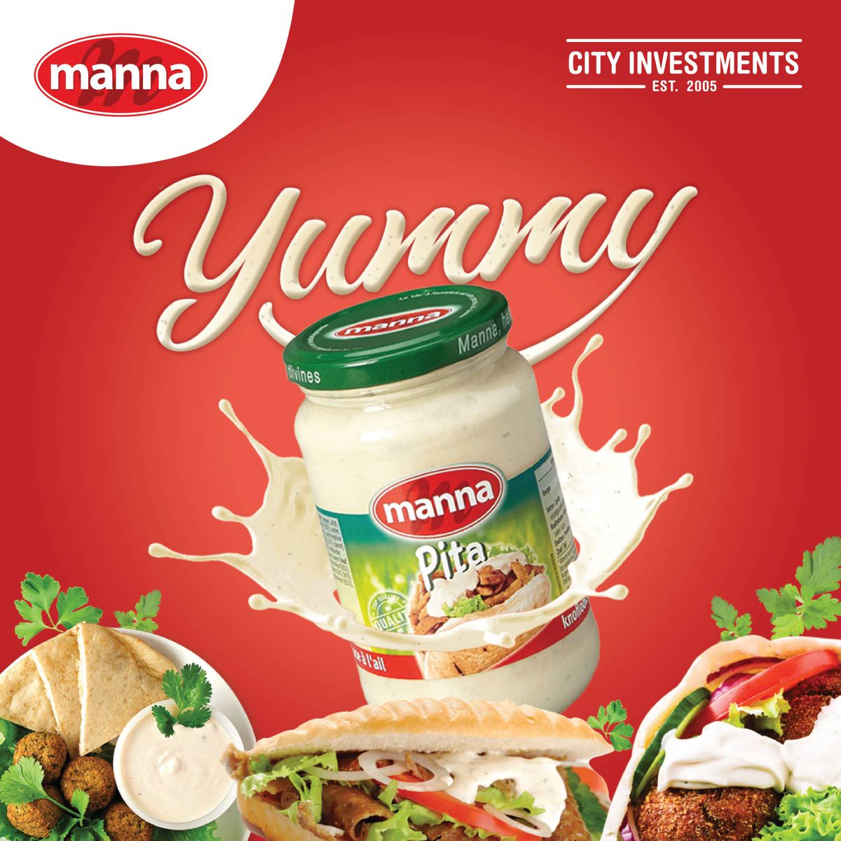 Creamy &amp; yummy Pita Sauce by Manna!

This creamy garlic sauce is the perfect addition to pita, but also brings many other dishes to taste!

For more information:
☎️ 797 3016, 726 8154, 722 7665
✉️ info@city.com.mv