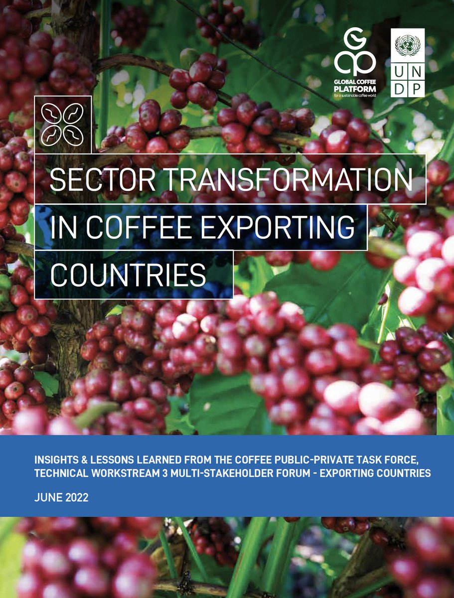 📢#UNDP &amp; #GlobalCoffeePlatform published the report on“Sector Transformation in Coffee Exporting Countries” also based on the 'Coffee Public-Private Task Force - Technical Workstream 3 Multi-stakeholder Forum'👉bit.ly/3fP73fp #ICO ℹ️ico.org