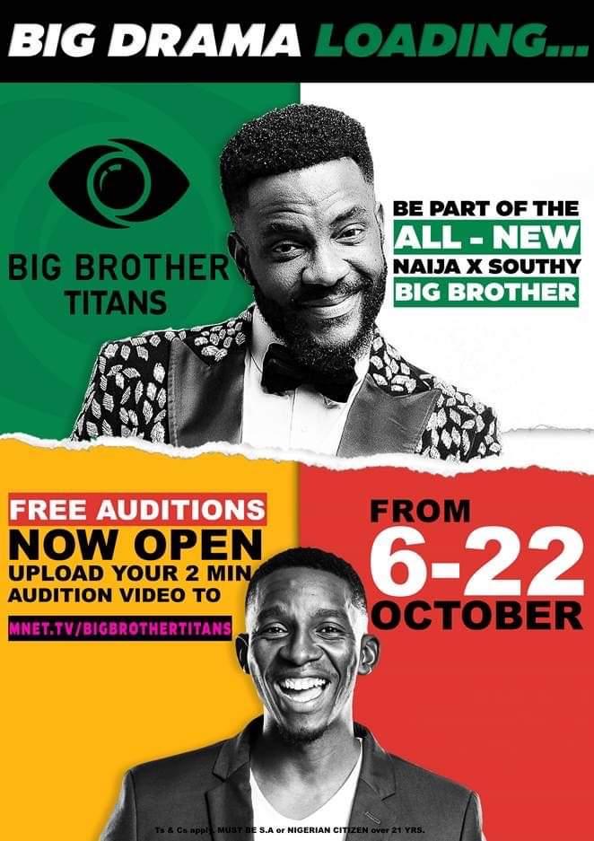 Biggie has called again🗣
Have you got what it takes to be a TITAN? Can Afrobeats &amp; Amapiano coexist in one house.

Auditions are now open. Visit mnet.tv/bigbrothertita… for more info.
