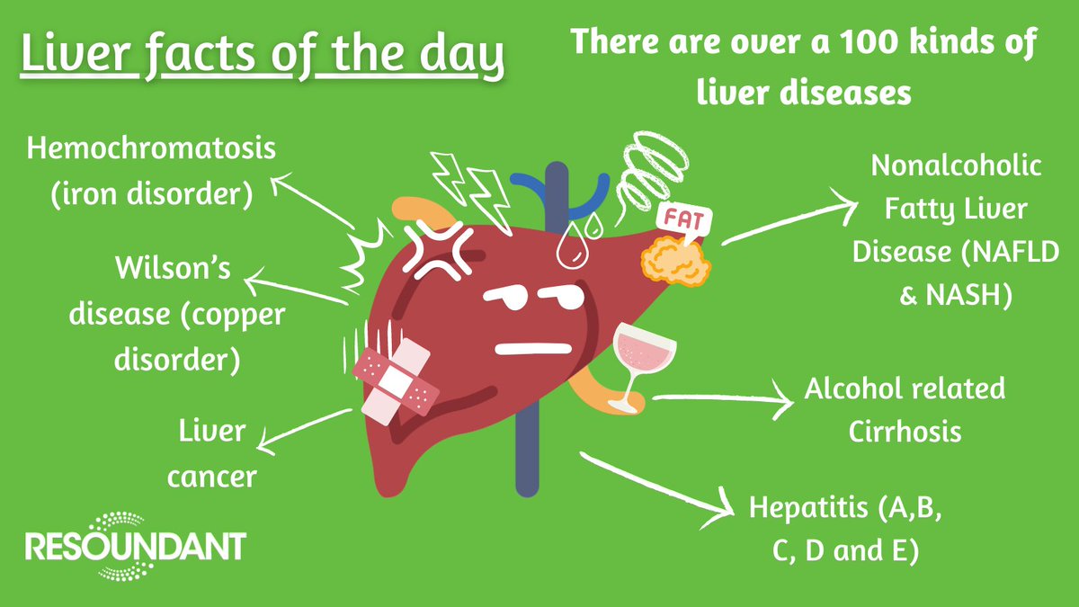 DYK: there are over 100 types of liver disease?

#liverawarenessmonth #LiverTwitter #LiverFacts
