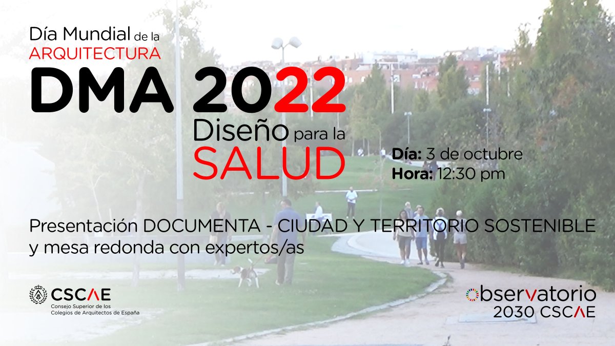 Publicada en nuestro blog reseña sobre el Día Mundial de la Arquitectura 2022 con la presentación del DOCUMENTA2 "GT2 Ciudad y Territorio Sostenible", del <a href="/Obs2030_CSCAE/">Observatorio 2030 del CSCAE</a>, coordinado por <a href="/asociacionASA/">ASA</a>, con vídeo del acto y documento en PDF.
sostenibilidadyarquitectura.com/blog/2022/10/0…
#asa