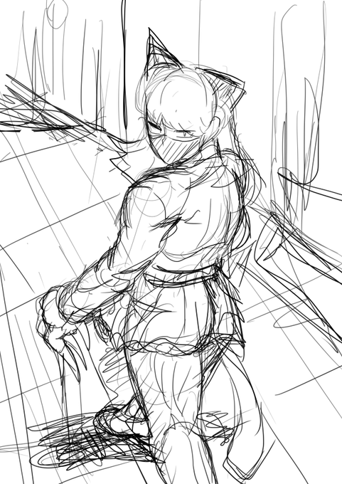 謎落書きお嬢様ネコ耳キックじゃオラ! 