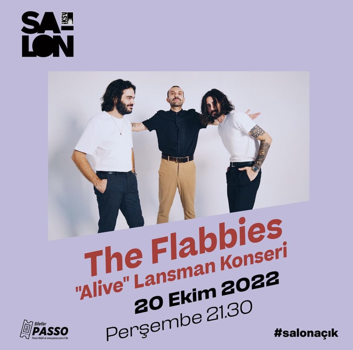 theflabbies's tweet photo. 20 Ekim Perşembe akşamı @saloniksv de Alive ve daha fazlası için buluşuyoruz! Biletler: https://t.co/1SEe6JzSkQ https://t.co/mqFIfgCuhz