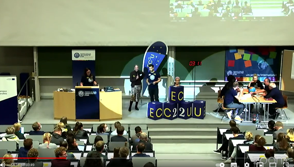 UniTurku's tweet photo. Week ago there was a big #ScienceBattle between @EC2U_Alliance universities @UnivdeCoimbra @UAICiasi @UniJena and @USAL_EC2U . Did you miss it/want to see again: check the video https://t.co/9vtOI9gpNQ
#WhyDoWeExist #DoesNoseGrowWhenLying #WhyIsYawningIinfectious https://t.co/UYDbBTTycc