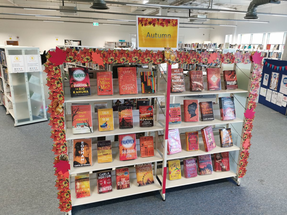 kamikazenaz's tweet image. Seasonal selection at #UrmstonLibrary #Autumn @TraffLibraries