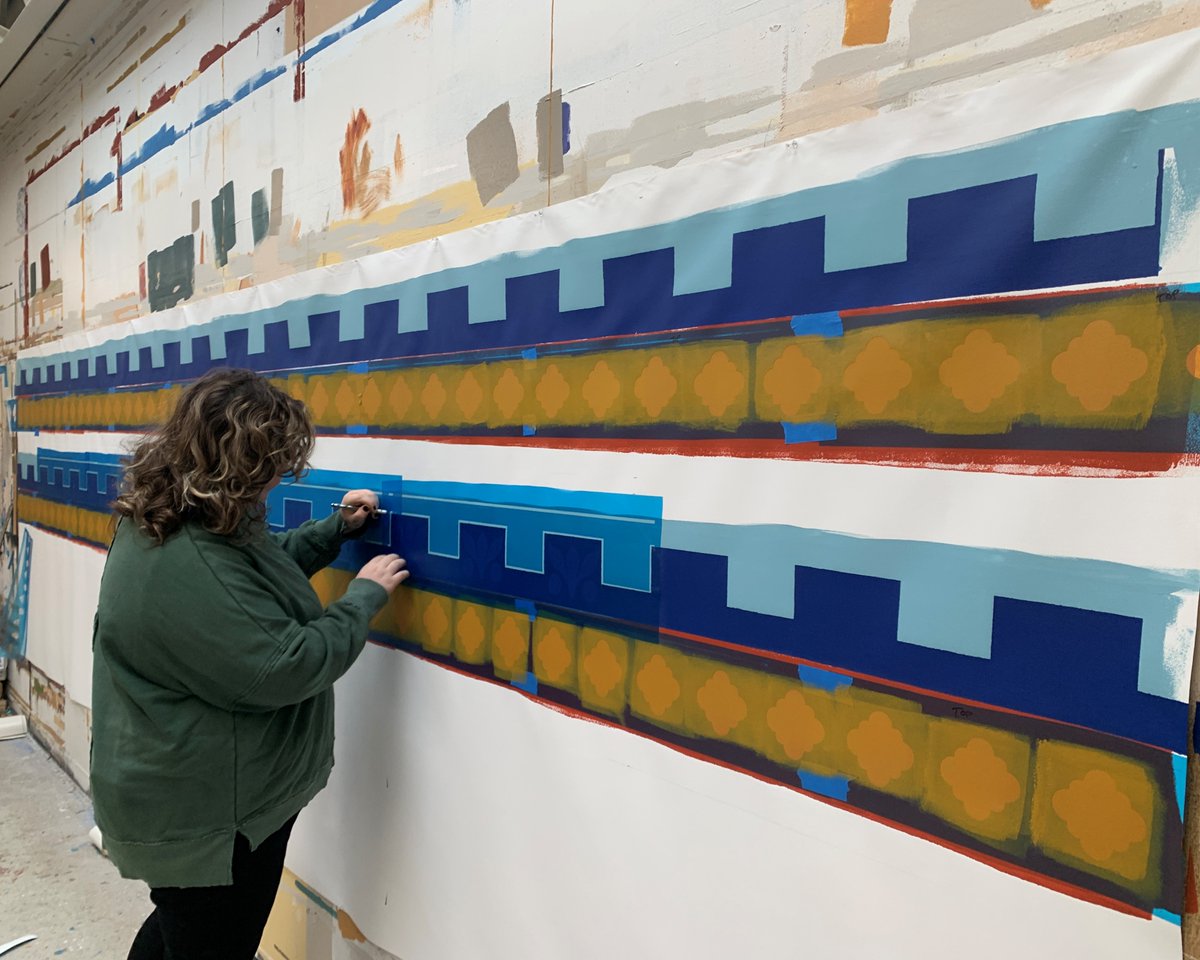 CLA_1976_'s tweet photo. Progress shot of stencil production in the Canning studio.
#DecorativeArts #TradtitionalMethods #ProfessionalServices #PerfectingPreservation #History #Tradition #Art #Architecture #Restoration #Conservation #StencilDecoration https://t.co/f8GmXI2jFf