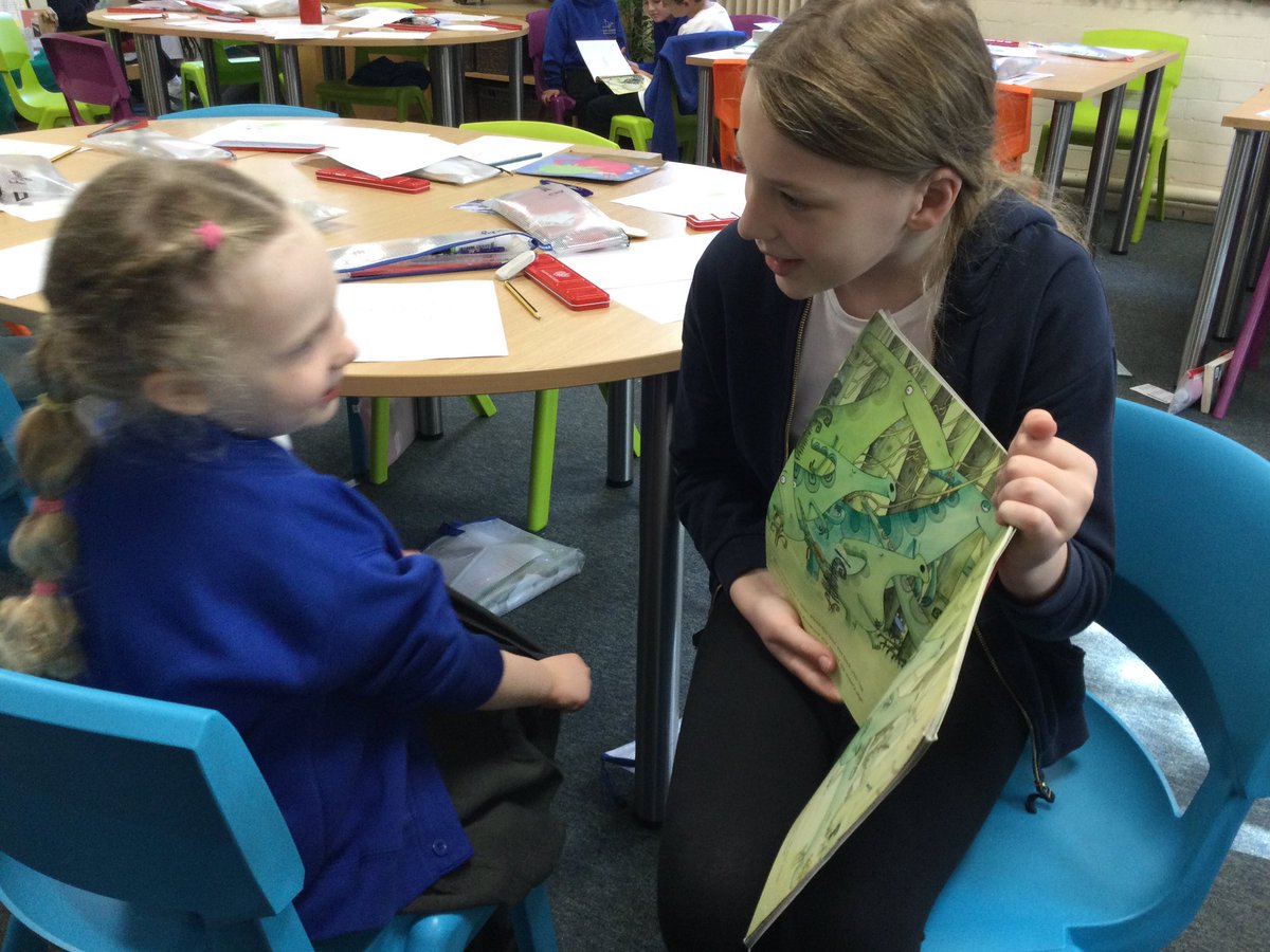 Oak and Acorns are enjoying some quality buddy-reading time. We love getting lost in a good story! <a href="/SchoolWhitegate/">Whitegate C/E School</a> <a href="/AcornsWhitegate/">Whitegate Acorns</a>