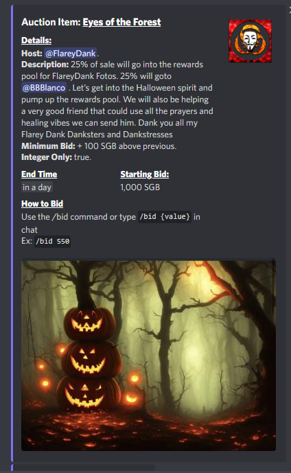 THEGRAMOPHONE1's tweet photo. MESSAGE:
New auction in our discord, ends in one day.  You have to be in it to win it.

Meet and chat to our artists

New simplified DAO starting soon,  like the old DAO just less technical, probably clunky  but should be all ritey in the end.

https://t.co/cv0rMkjykJ https://t.co/VdHWIWShpk