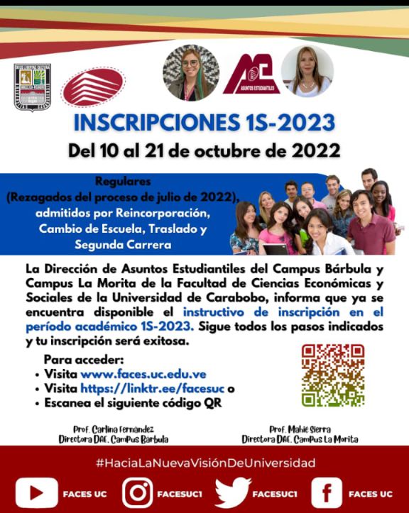 #inscripcionesfacesuc
#rezagados
#hacialanuevavisiondeuniversidad