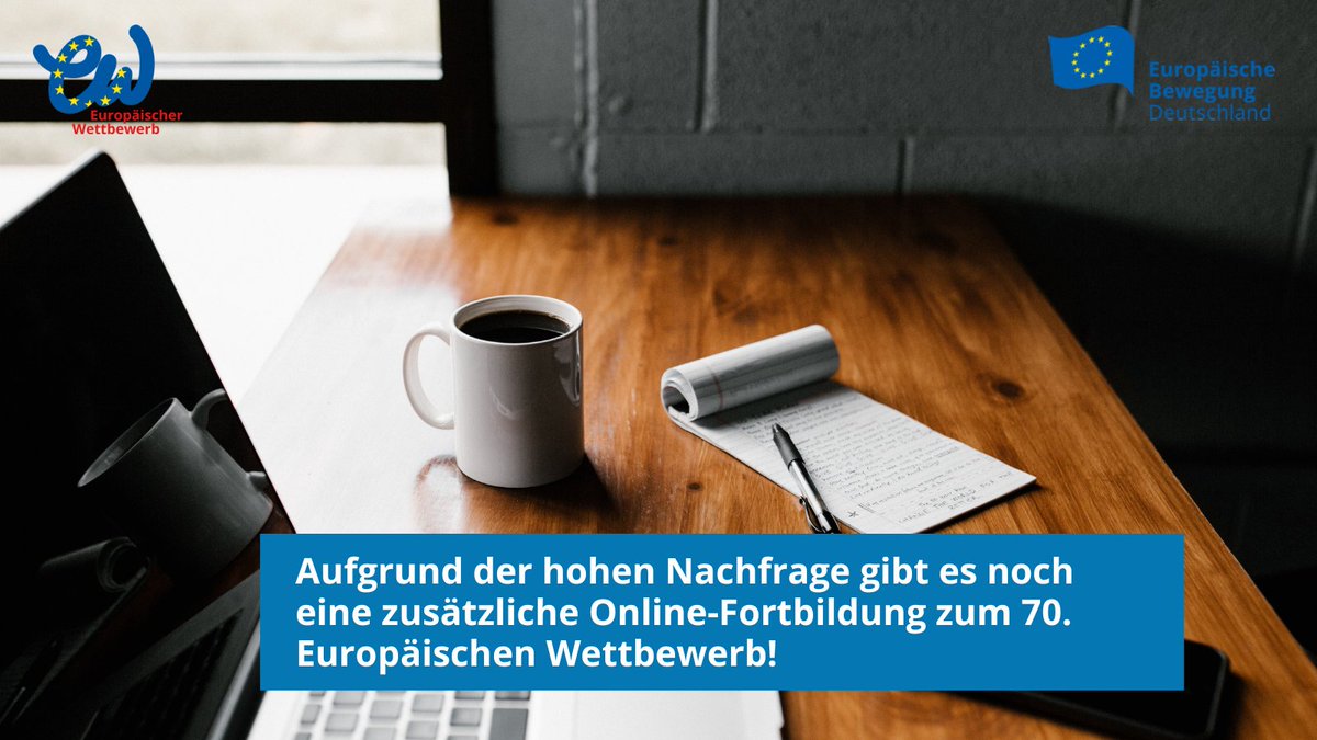 EBD_EW's tweet photo. Habt ihr euch jetzt erst dazu entschieden, mit eurer Klasse am 70. Europäischen Wettbewerb teilzunehmen? Dann holt euch Inspiration &amp; Ideen am 15. November 2022 im Rahmen eines zusätzlichen Webinars! Alle Infos gibts hier: https://t.co/fymiMzqGxu #twlz #EuropäischerWettbewerb https://t.co/u5T2yHQqG1