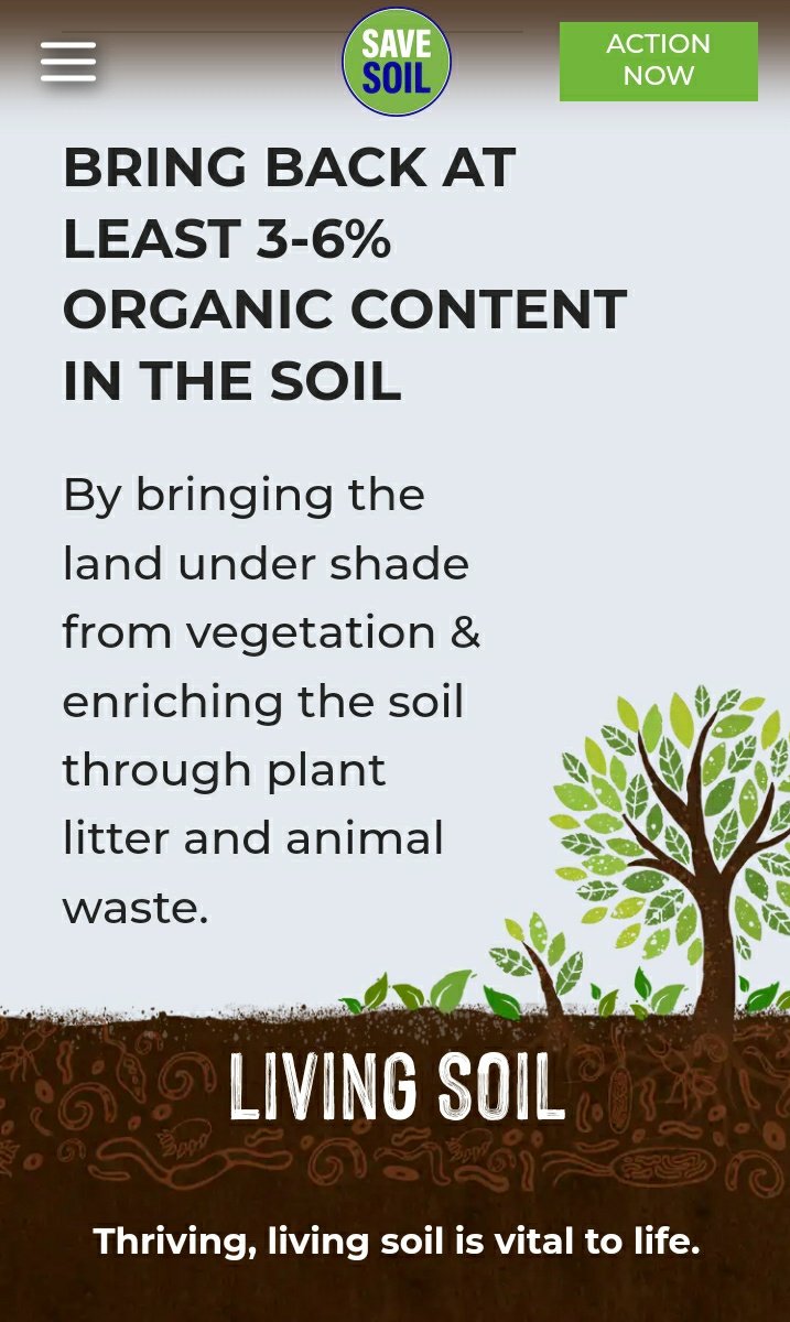 An excellent initiative 🌍
consciousplanet.org
#soil #savesoil #earth #environment 

@georgian_dobra <a href="/SoilExtnPrevntn/">ɪ'ᴍ ᴄʜᴀɪᴛᴀɴʏᴀ ✘🌏(#ResponsibleEarthBuddy)</a> <a href="/GardeningWell/">🌱Gardening Well</a> <a href="/ecokonnexion/">Ecokonnexion</a> <a href="/EcoFriendlyMa/">Eco Friendly Mama</a> <a href="/techenviron1/">EnvironTech</a> <a href="/Greensideupveg/">Greenside Up</a> <a href="/NEO_ECO_LIBERAL/">A Growth Economy that reduces our Carbon Footprint</a> @OneLove1P <a href="/onegreenthing/">OneGreenThing</a> <a href="/strecug/">Strategic Response On Environment Conservation</a>
