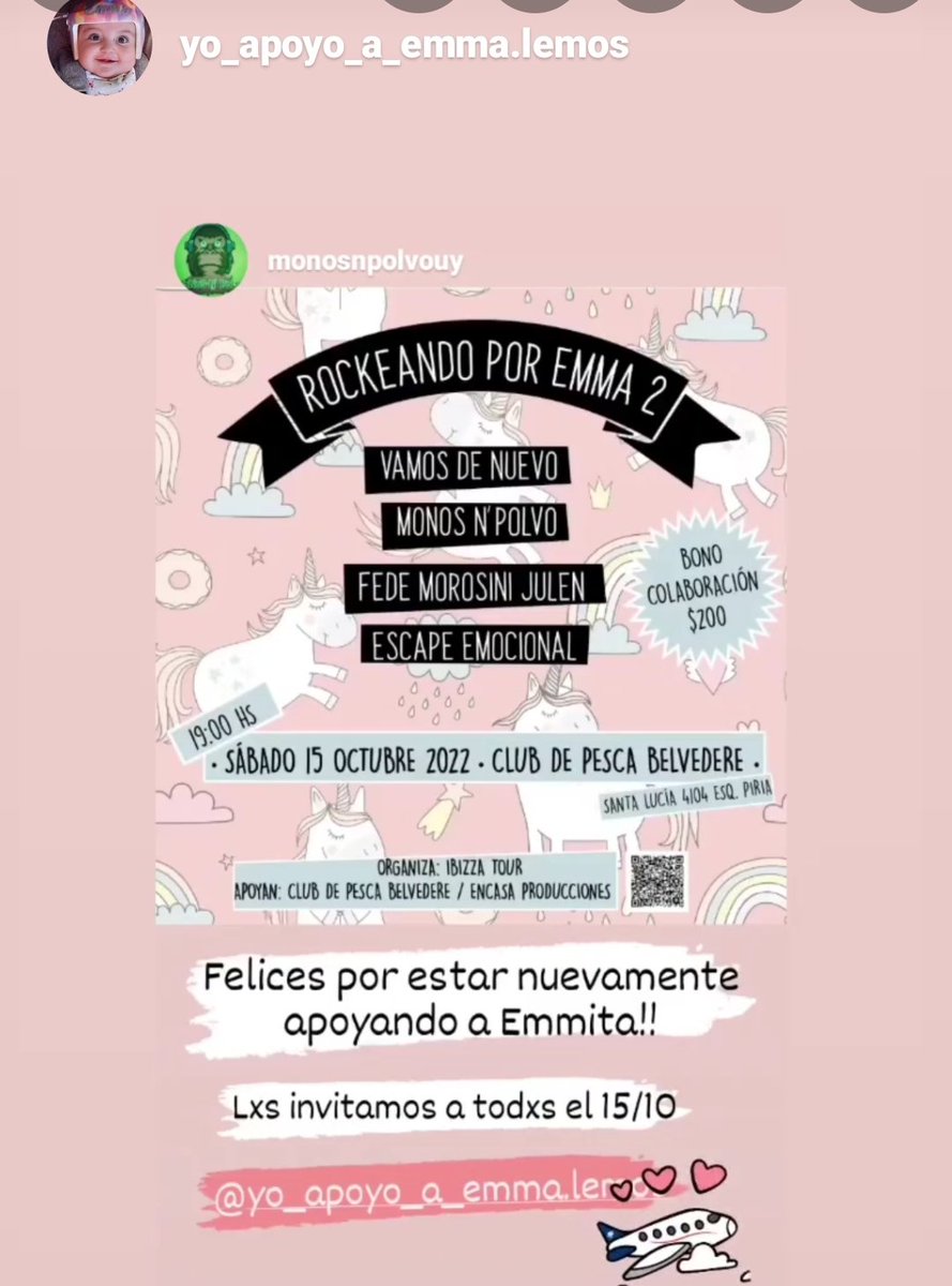 TODOSPOREMMA's tweet photo. @EGBrancciari Necesitamos lograr vender 100 entradas para que el gasto de sonido y flete para equipos de las bandas deje un 50% de ganancia para Emmita y su operación en USA y no se trabaje en vano,si puede republicar  o invitar en un video a ir 🙏🏻❤‍🩹🙏🏻 https://t.co/BHAo8JN7jb