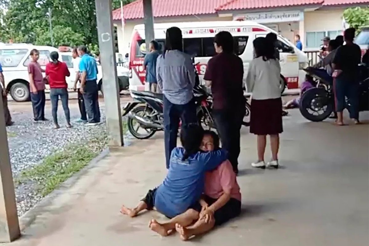 An ex-police officer in Thailand killed at least 34 people, including 22 children and two teachers, at a children’s day care center. It is the deadliest mass shooting in Thailand's history. He also murdered his wife and child before shooting himself. Absolutely horrific 💔