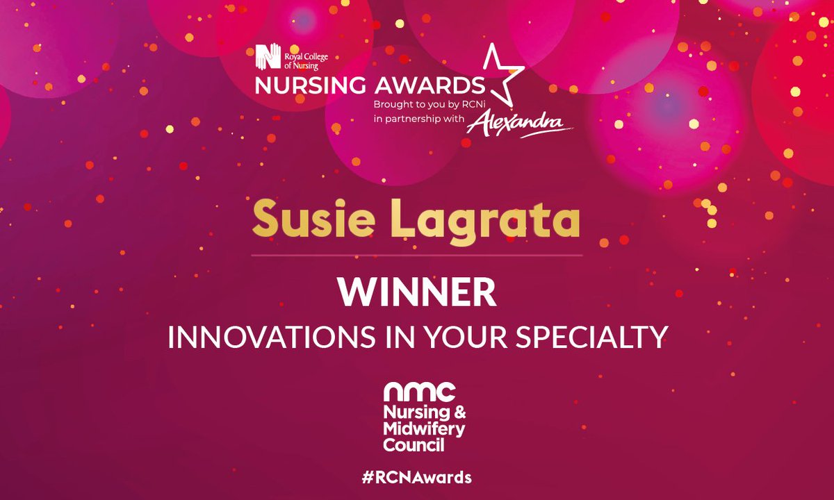 rcni's tweet photo. Congratulations to Susie Lagrata – winner of the RCN Nursing Awards’ Innovations in your Speciality category. 
The @uclh nurse has worked to bring awareness to the condition of primary headache disorders.
More #RCNawards here > https://t.co/8q8V3frTJx https://t.co/xSR88SLvCx