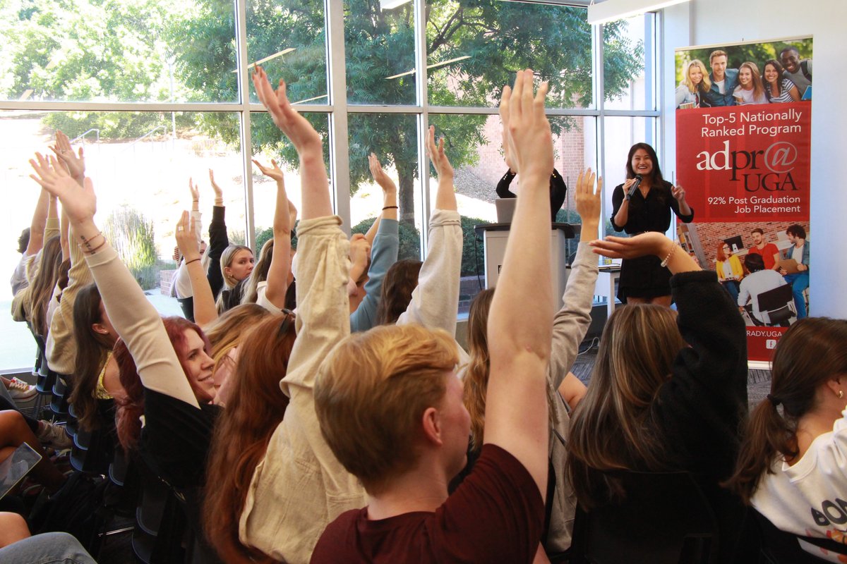 UGAGrady's tweet photo. So happy and thankful to have Christine Shen (BBA '12), lead, digital analytics, Chanel, as the keynote speaker for @AdPR_UGA's  #AdPRWeek. #AdPRide

For more images of the event: https://t.co/liGRUHUdjT https://t.co/AiUlbCVmOz