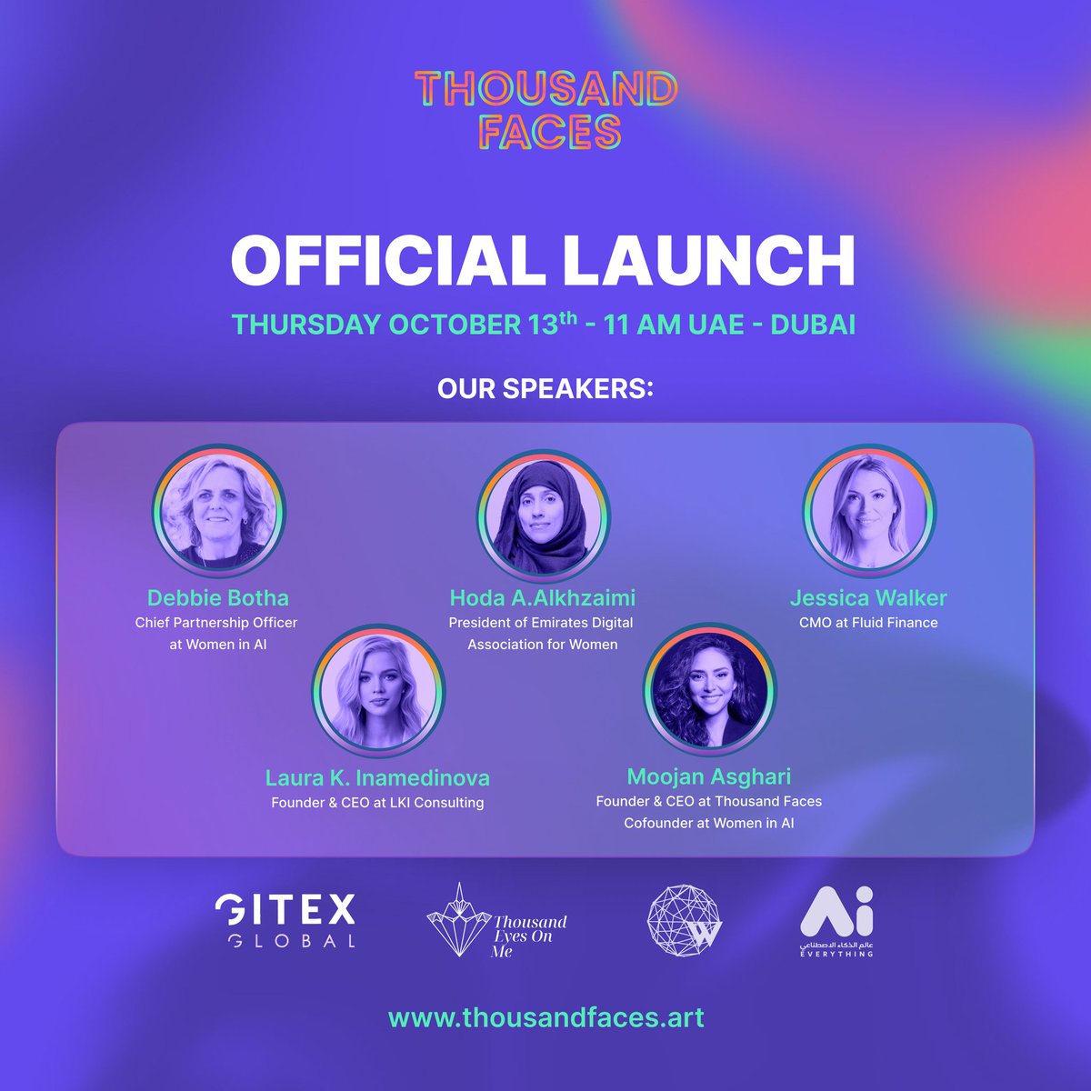 💎 We're be having the President of Emirates digital association for Women Dr. Hoda A.Alkhzaimi, as one of our panelist during our session <a href="/GITEX_GLOBAL/">GITEX GLOBAL</a> 

Get more details here🔽
bit.ly/3V83wsT

#femalefounders #GITEXGLOBAL #womeninsteam #web3women