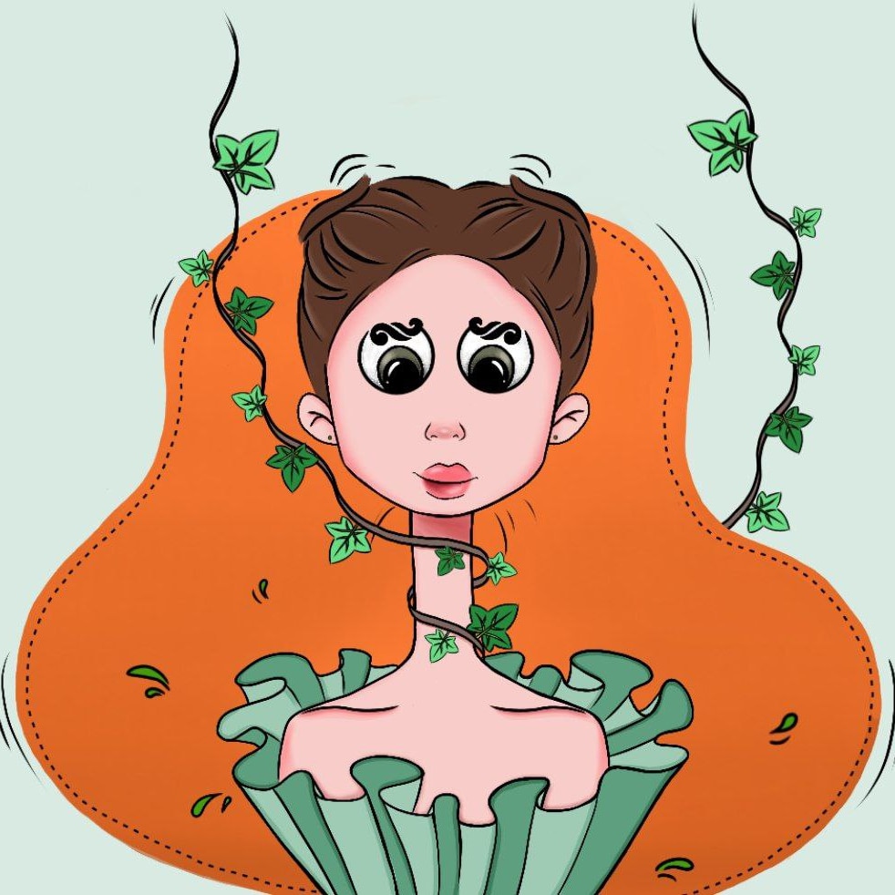 Samaneh_syd's tweet photo. Hello #NFTCommuntiy 

Iranian girls are cutting the ivies that have wrapped around them like weeds and stopped them from flying and growing.💪🏻💚

#MahsaAmini‌
#Oplran 
#NFTs 

https://t.co/97a3KpRUIi https://t.co/laVdY05cEk
